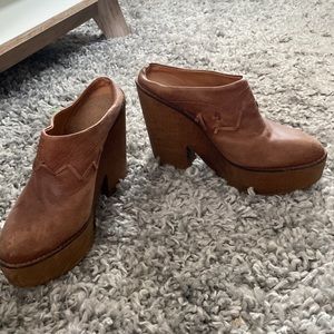 Free People Heel Clogs
